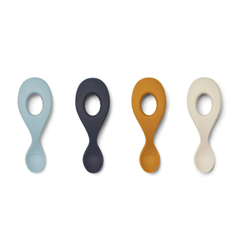 Liewood - Siliconen  Lepel (Set van 4) - Liva, Lepels, Liewood, Keekabuu