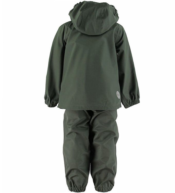 Liewood- Regenpak Parker Hunter Green (2-delig), Regenjassen, Liewood, Keekabuu