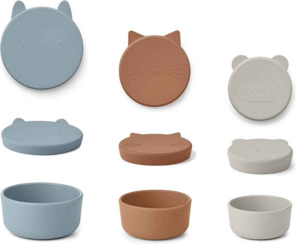 Liewood - Siliconen snack bowls Corgan, Snackbakjes, Liewood, Keekabuu