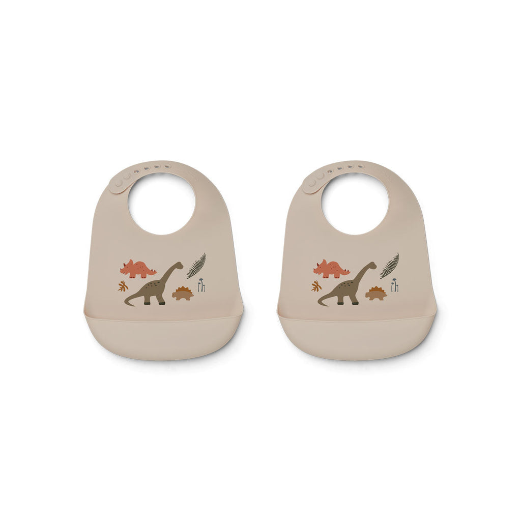 Liewood - Tilda Silicone Slabbetje (set van 2), Slabbetjes, Liewood, Keekabuu