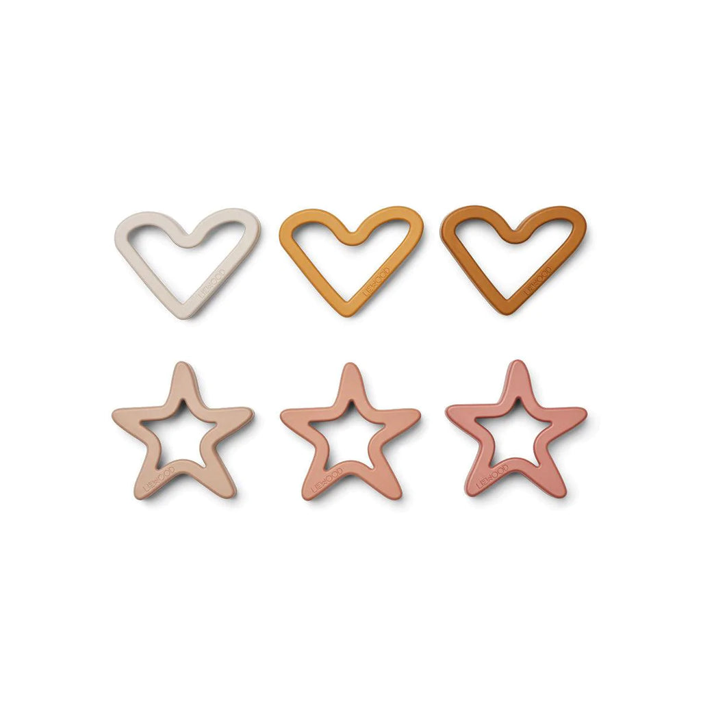 Liewood - Uitsteekvorm set van 6 - Holiday/Rose Multi Mix, bakset, Liewood, Keekabuu