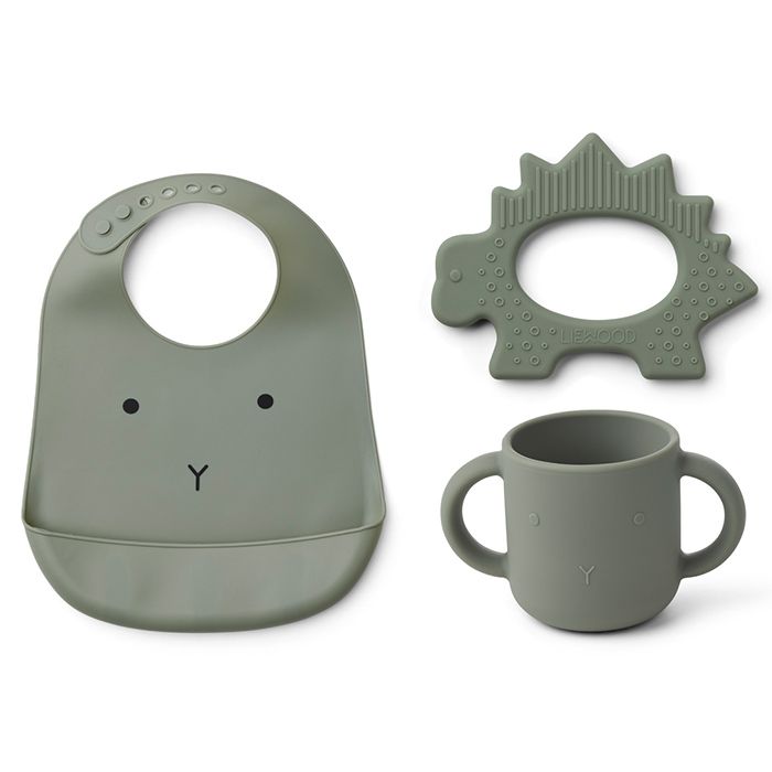 Liewood - Siliconen Babyset 3-delig, Kraamcadeau, Liewood, Keekabuu