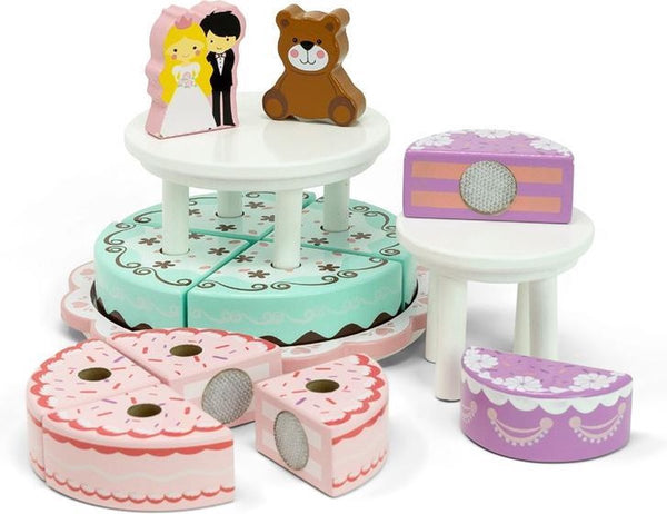 Mamamemo -  3 Lagen Feesttaart, Houten speelgoed, Mamamemo, Keekabuu