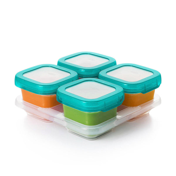 OXO Tot - Babyvoeding - Diepvries - Bewaarbakjes - Groen - 4 x 180 milliliter 