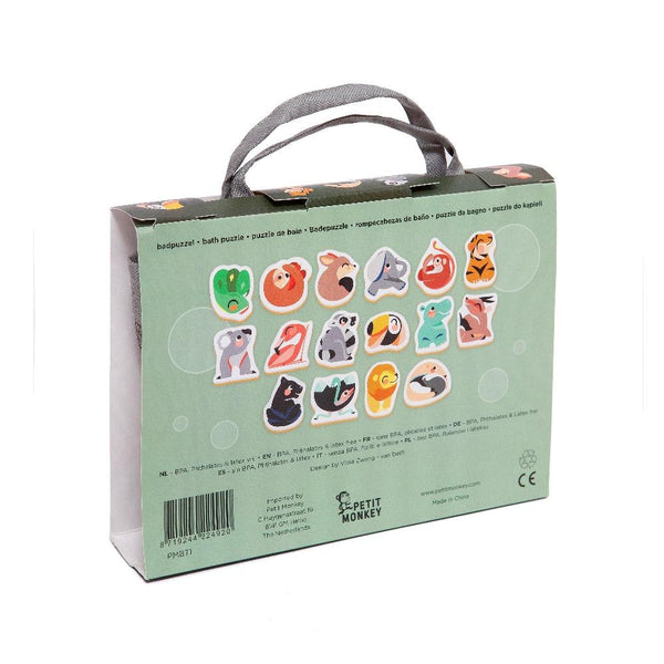 Petit Monkey - Zachte Badpuzzel Wilde Dieren, Badspeelgoed, Petit Monkey, Keekabuu