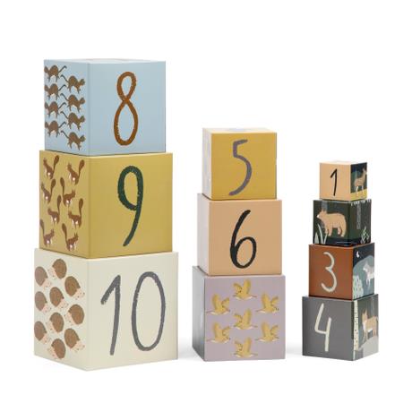 Sebra - Kartonnen Stapelblokken, Stapeltorens, Sebra, Keekabuu