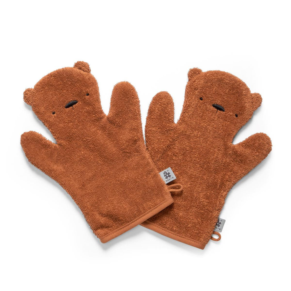 Sebra - Washandje Beer (Set van 2), Washandjes, Sebra, Keekabuu