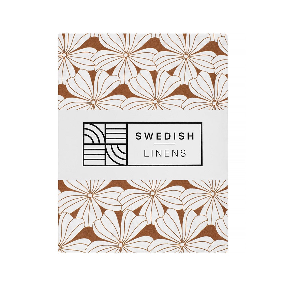 Swedish Linens - Kussensloop Flowers (60x70 cm), Kussensloop, Swedish Linens, Keekabuu