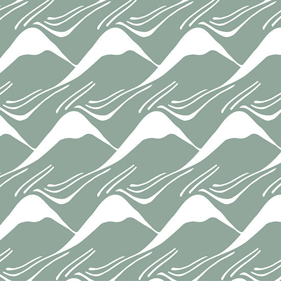 Swedish Linens - Wieg Hoeslaken Mountains (40x80cm), Hoeslakens, Swedish Linens, Keekabuu