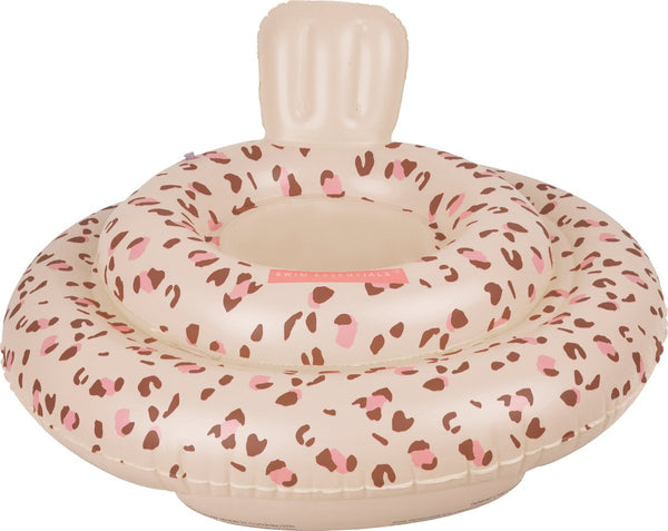 Swim Essentials  - Baby Float Old Pink Panterprint (0-1 jaar), Zwem accessoires, Swim Essentials, Keekabuu