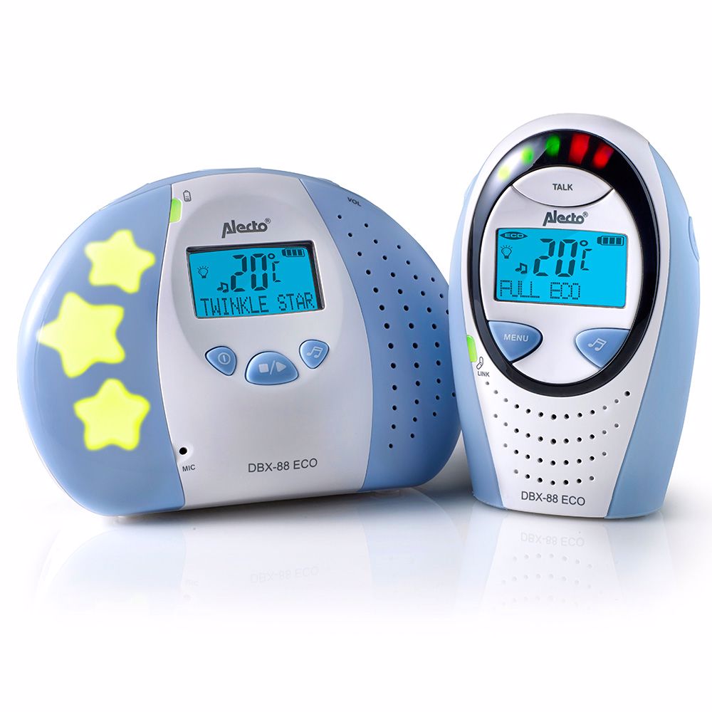 Alecto - DBX-88 Babyfoon ECO DECT 120 Kanalen | Wit/Blauw, Babyfoons, Alecto, Keekabuu