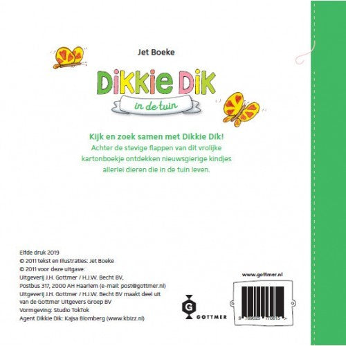 Gottmer Kinderboeken - Dikkie Dik in de Tuin, Peuterboeken, Gottmer, Keekabuu