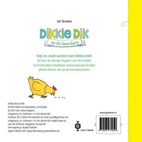 Gottmer Kinderboeken -  Dikkie Dik op de Boerderij, Peuterboeken, Gottmer, Keekabuu