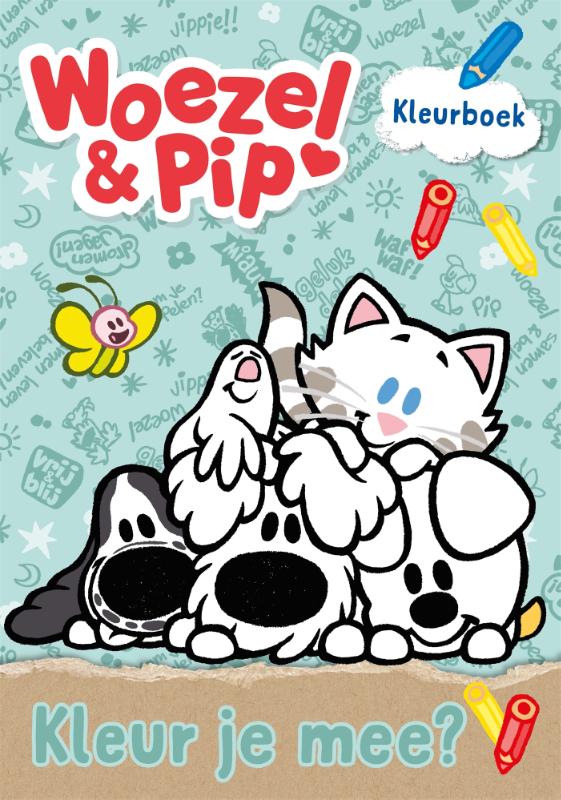 Gottmer Kinderboeken - Woezel & Pip Kleurboek, Kleurplaten & stickers, Gottmer, Keekabuu
