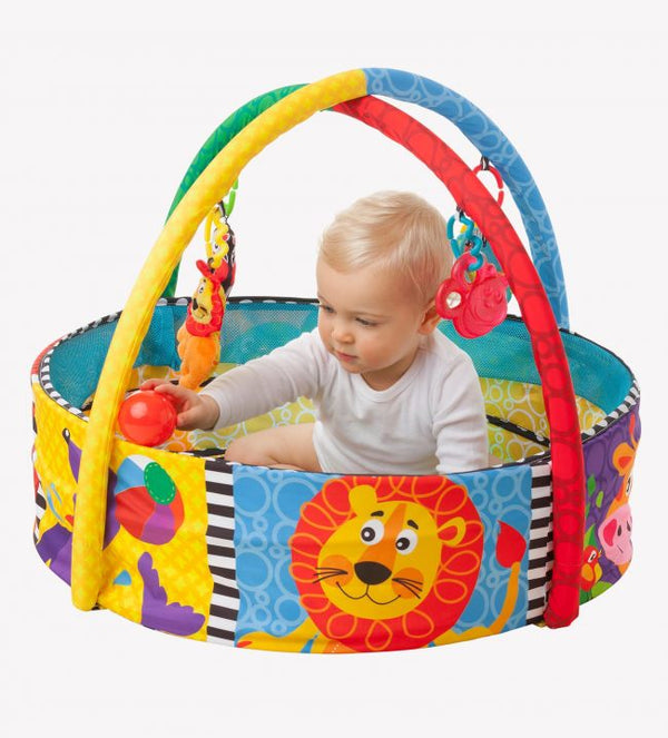 Playgro -  Activiteiten babygym en nest met 32 ballen, Babygyms & speelkleden, Playgro, Keekabuu