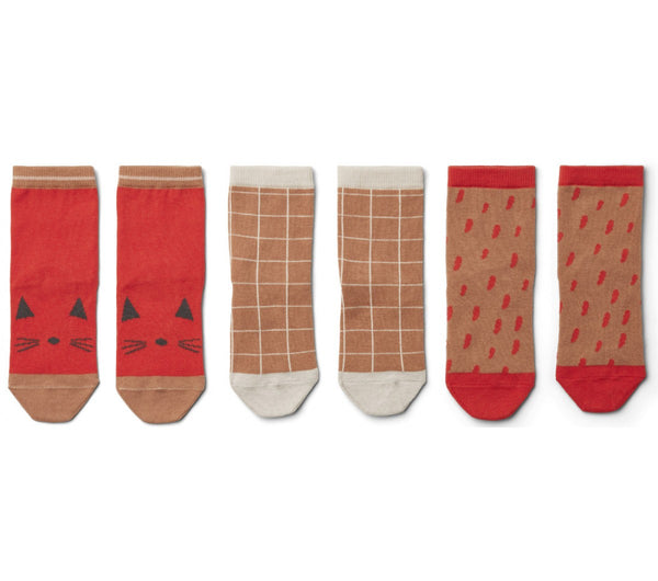 Liewood - Sokken Silas (3 pak), Sokken, Liewood, Keekabuu