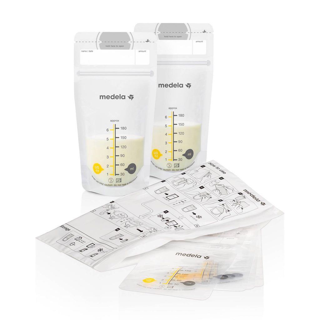 Medela - Moedermelk - Bewaarzakjes -180 ml (25 stuks), Moedermelk bewaarzakjes, Medela, Keekabuu