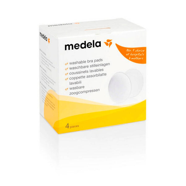 Medela - Wasbare - Zoogkompressen - (4 stuks), Borstverzorgingsproducten, Medela, Keekabuu