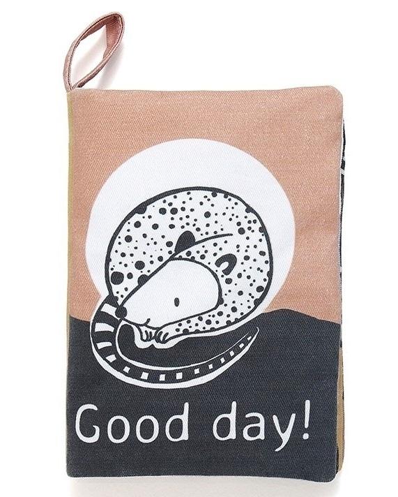 Petit Monkey -  Soft  Baby Book Sleepy Wakey, Babyboeken, Petit Monkey, Keekabuu