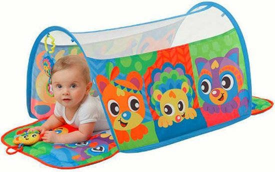 Playgro -  Baby Kruiptunnel Dieren met Honey Bee Bear, babygym, Playgro, Keekabuu