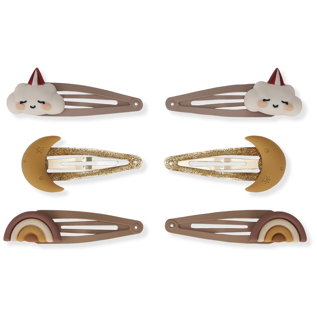 Konges Slojd - Haarclip met Decoratie in 6-pack, Haaraccessoires, Konges Slojd, Keekabuu