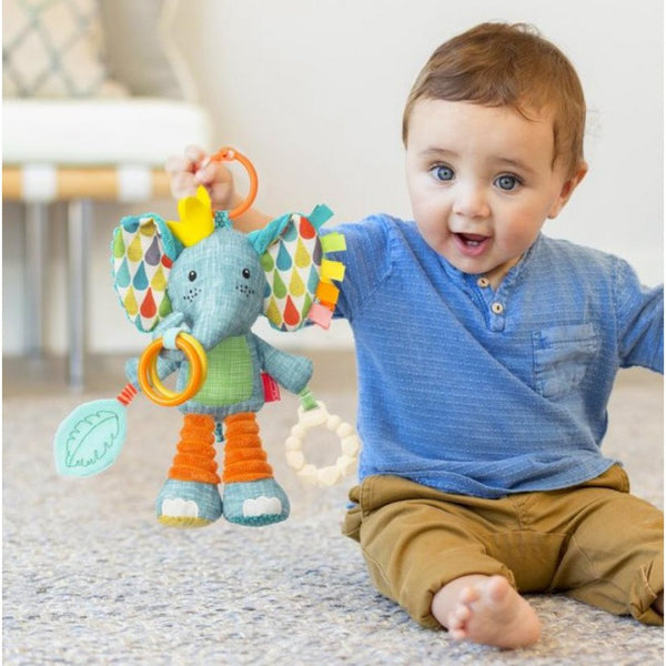 Infantino - Soft - Go-Gaga - Playtime Pal - Elephant, Kinderwagen speeltjes, Infantino, Keekabuu