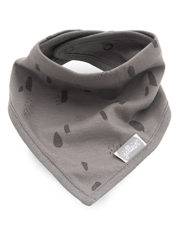 Jollein - Slabbetje Bandana Spot Storm | Grey/Caramel 2 Stuks, Slabbetjes, Jollein, Keekabuu
