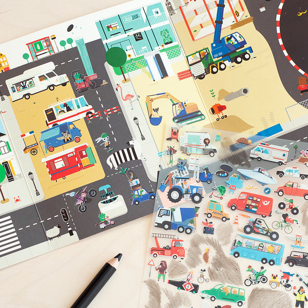 Makii - Turbo Krasplaatjes pakket, Kleurplaten & stickers, Makii, Keekabuu