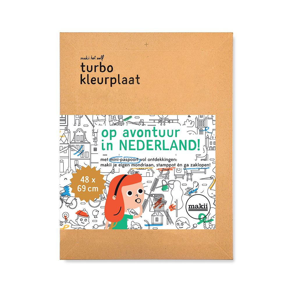 Makii - Turbo Kleurplaat Nederland, Kleurplaten & stickers, Makii, Keekabuu