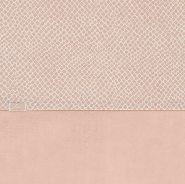Jollein - Ledikantlaken Snake Pale Pink, Lakens, Jollein, Keekabuu